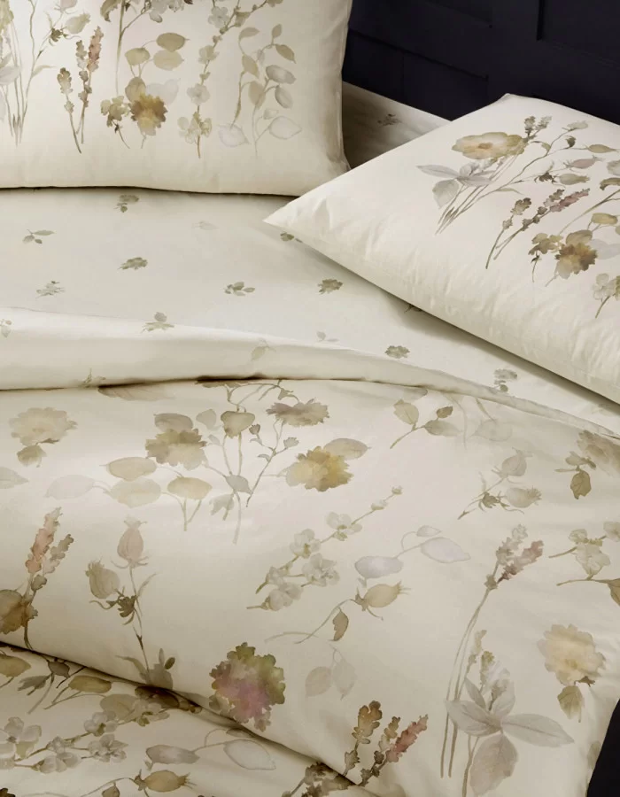 Taç Nina Ranforce Çift Kişilik Nevresim Takımı Bej