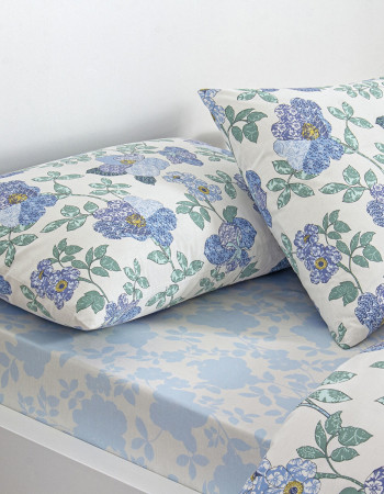 Taç Ardena Ranforce Çift Kişilik Nevresim Takımı Mavi