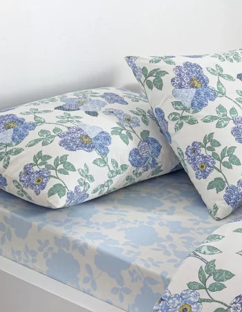 Taç Ardena Ranforce Çift Kişilik Nevresim Takımı Mavi