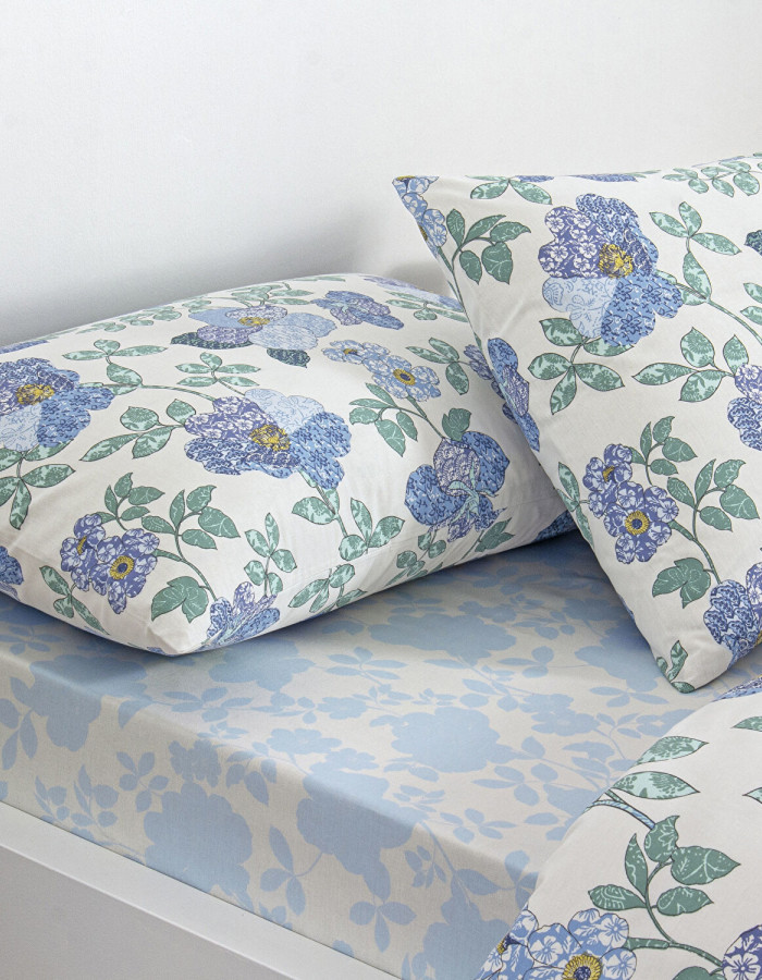 Taç Ardena Ranforce Çift Kişilik Nevresim Takımı Mavi