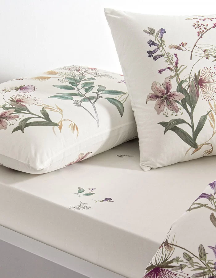 Taç Elowen Ranforce Çift Kişilik Nevresim Takımı Yeşil