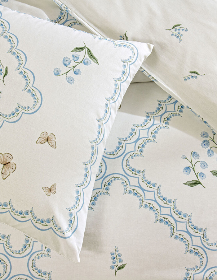 Taç Elyon Ranforce Çift Kişilik Nevresim Takımı Mavi