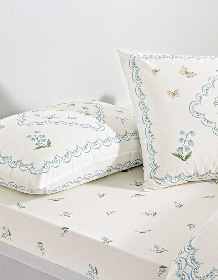 Taç Elyon Ranforce Çift Kişilik Nevresim Takımı Mavi