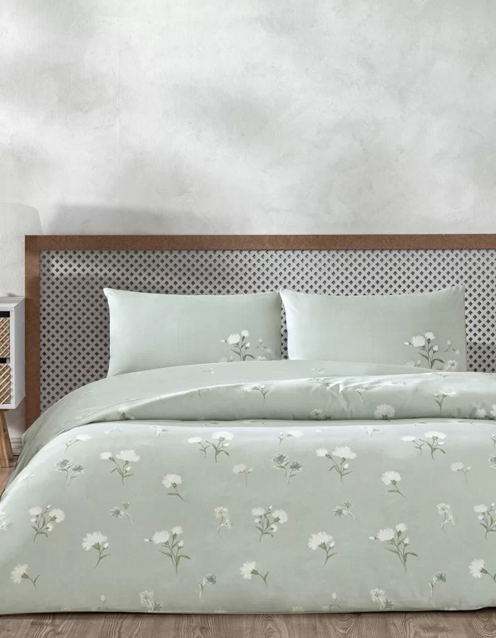 Taç Aveste Ranforce Çift Kişilik Nevresim Takımı Mavi