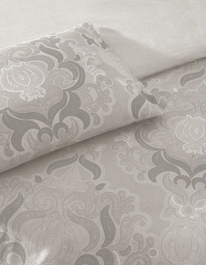 Taç Norellia Ranforce Çift Kişilik Nevresim Takımı Gri