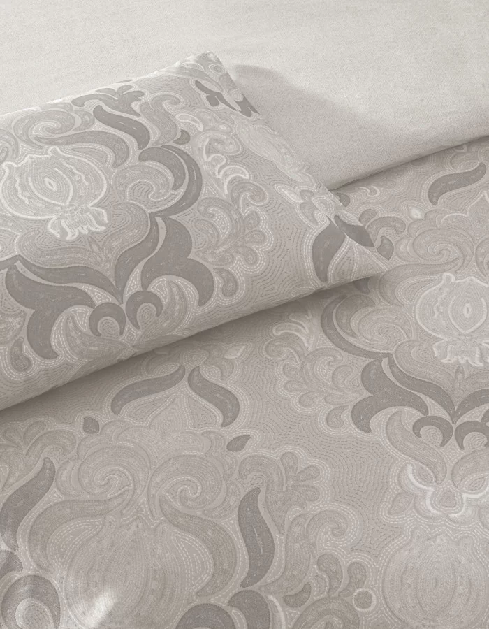 Taç Norellia Ranforce Çift Kişilik Nevresim Takımı Gri