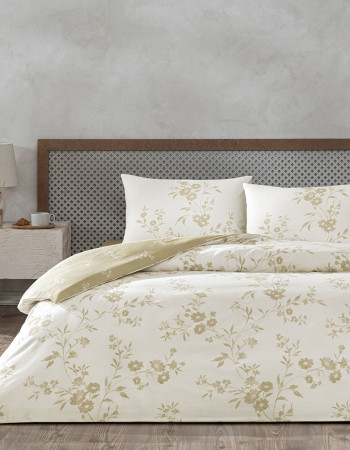 Taç Vellise Ranforce Çift Kişilik Nevresim Takımı Beyaz