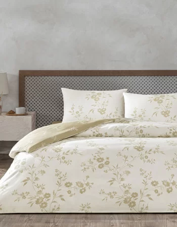 Taç Vellise Ranforce Çift Kişilik Nevresim Takımı Beyaz