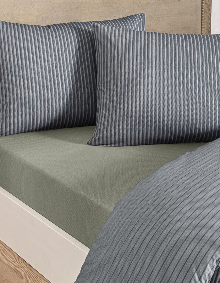 Taç Marwen Ranforce Çift Kişilik Nevresim Takımı Lacivert