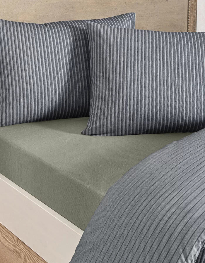 Taç Marwen Ranforce Çift Kişilik Nevresim Takımı Lacivert