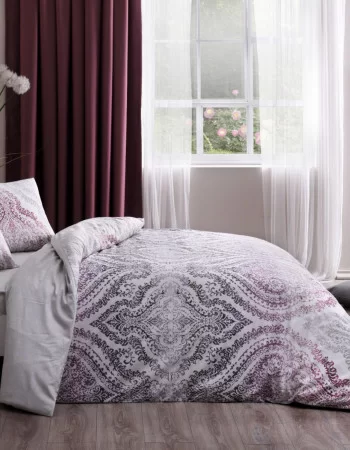 Taç Divina King Size Nevresim Takımı Lila