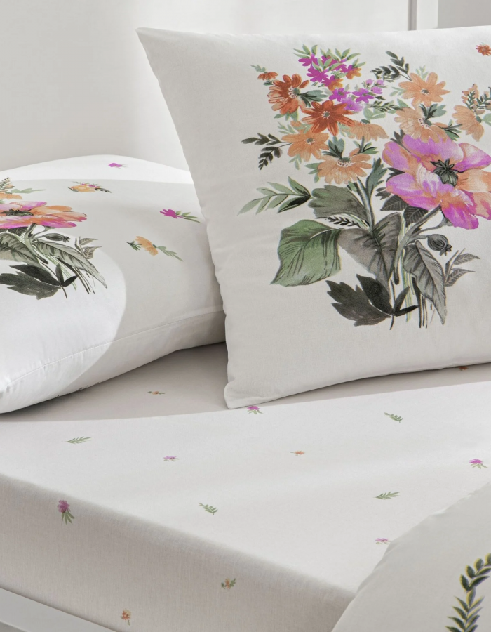 Taç Petunia Ranforce Çift Kişilik Throwlu Nevresim Seti Pembe (2025 Anneler Günü Özel Nevresimi)