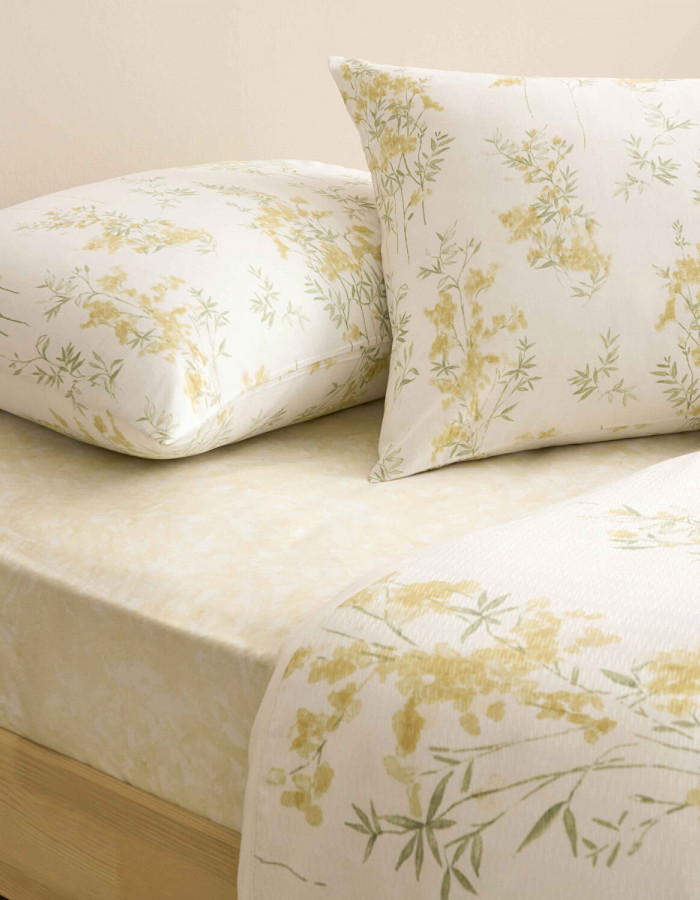 Taç Avielle Çift Kişilik Pike Takımı Sarı