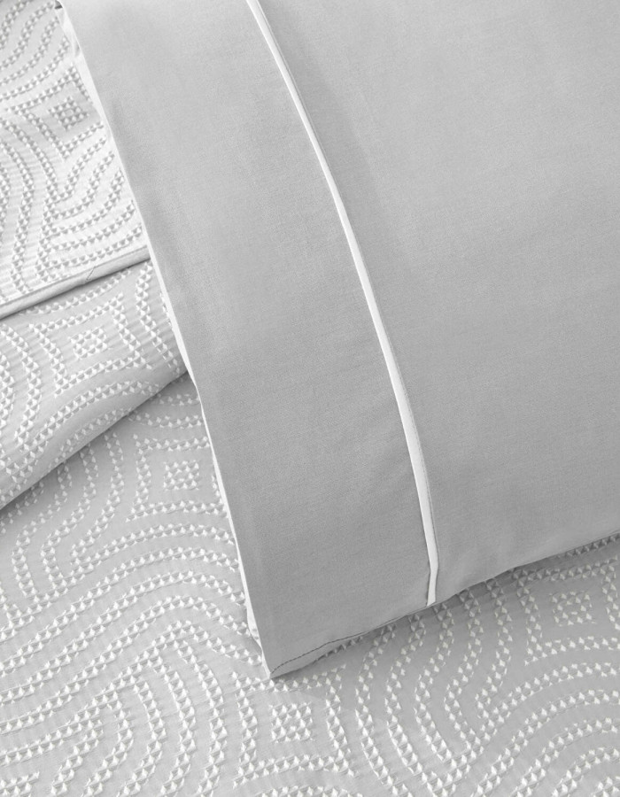 Taç Jakar Selva Çift Kişilik Pike Takımı Gri