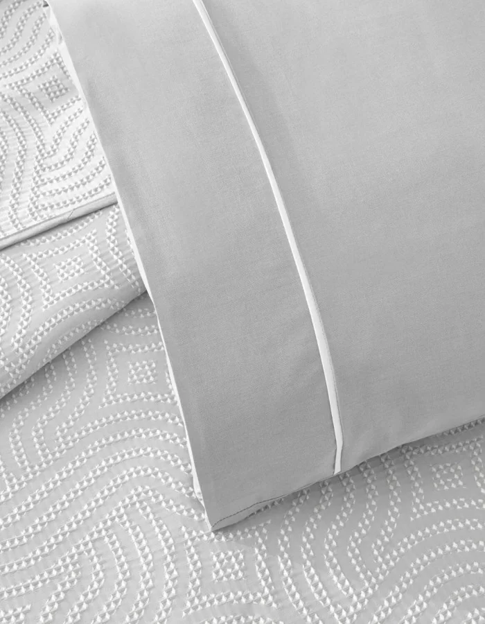 Taç Jakar Selva Çift Kişilik Pike Takımı Gri