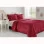 Taç Dustine Tek Kişilik Yatak Örtüsü Kırmızı