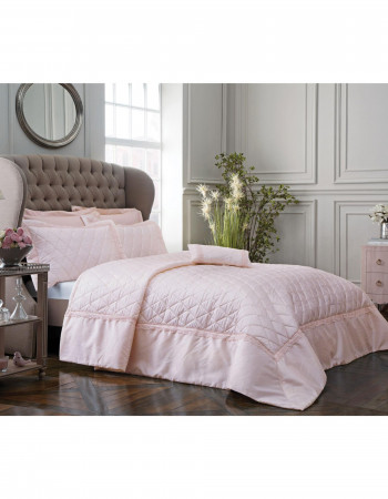 Taç Caroline Yatak Örtüsü Pudra